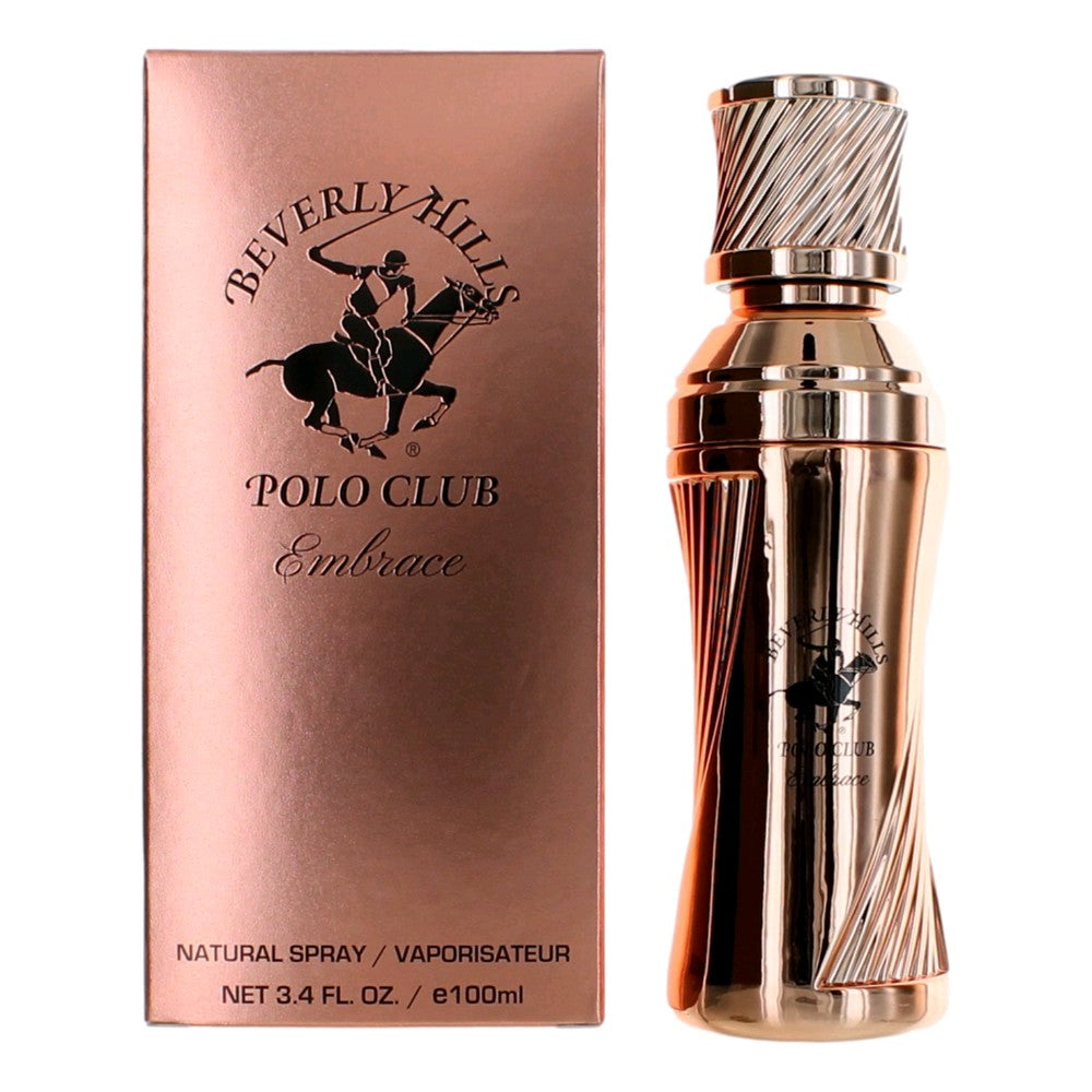 Bottle of BHPC Embrace by Beverly Hills Polo Club, 3.4 oz Eau De Toilette Spray for Women