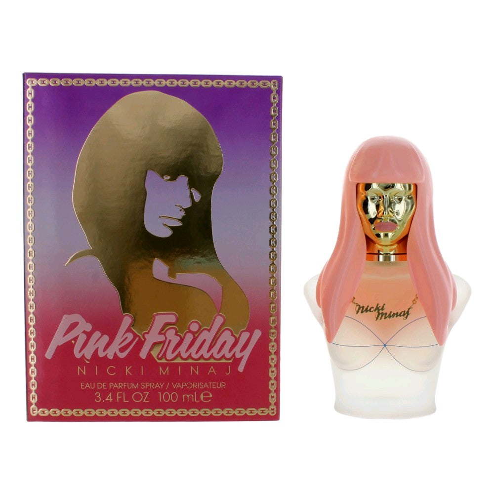 Bottle of Pink Friday by Nicki Minaj, 3.4 oz Eau De Parfum Spray for Women