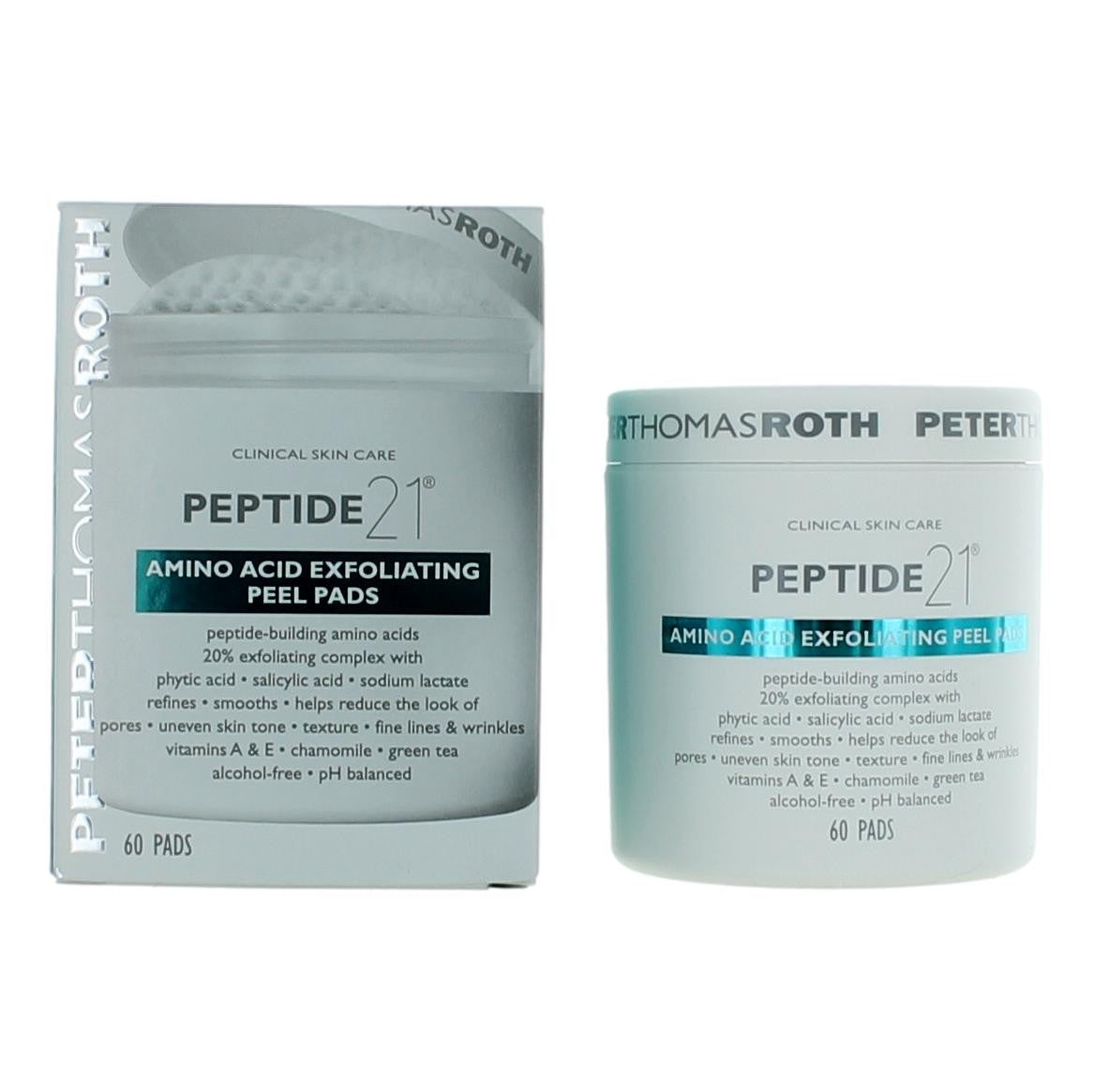 Bottle of Peter Thomas Roth Peptide 21 by Peter Thomas Roth, 60 Amino Acid Exfoliating Peel Pads