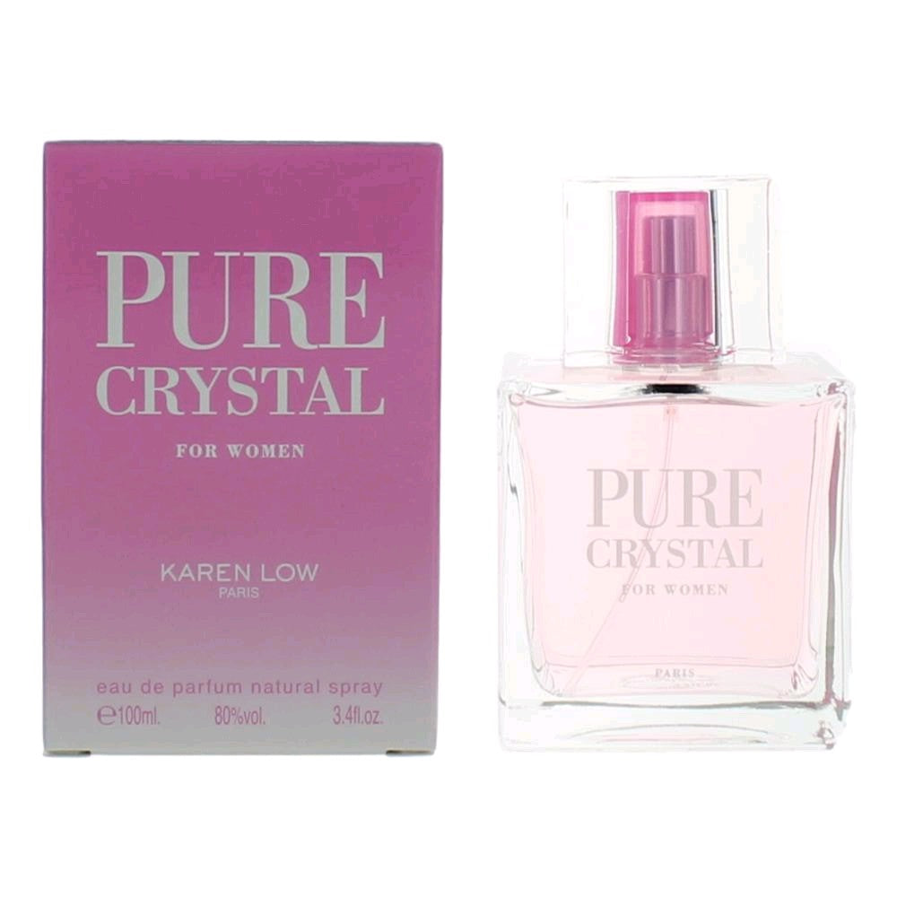 Bottle of Pure Crystal by Karen Low, 3.4 oz Eau De Parfum Spray for Women