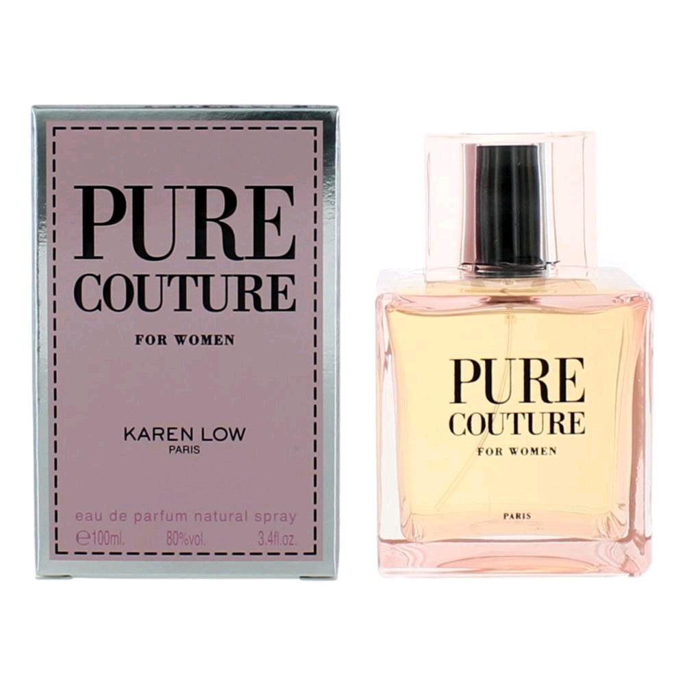 Bottle of Pure Couture by Karen Low, 3.4 oz Eau De Parfum Spray for Women