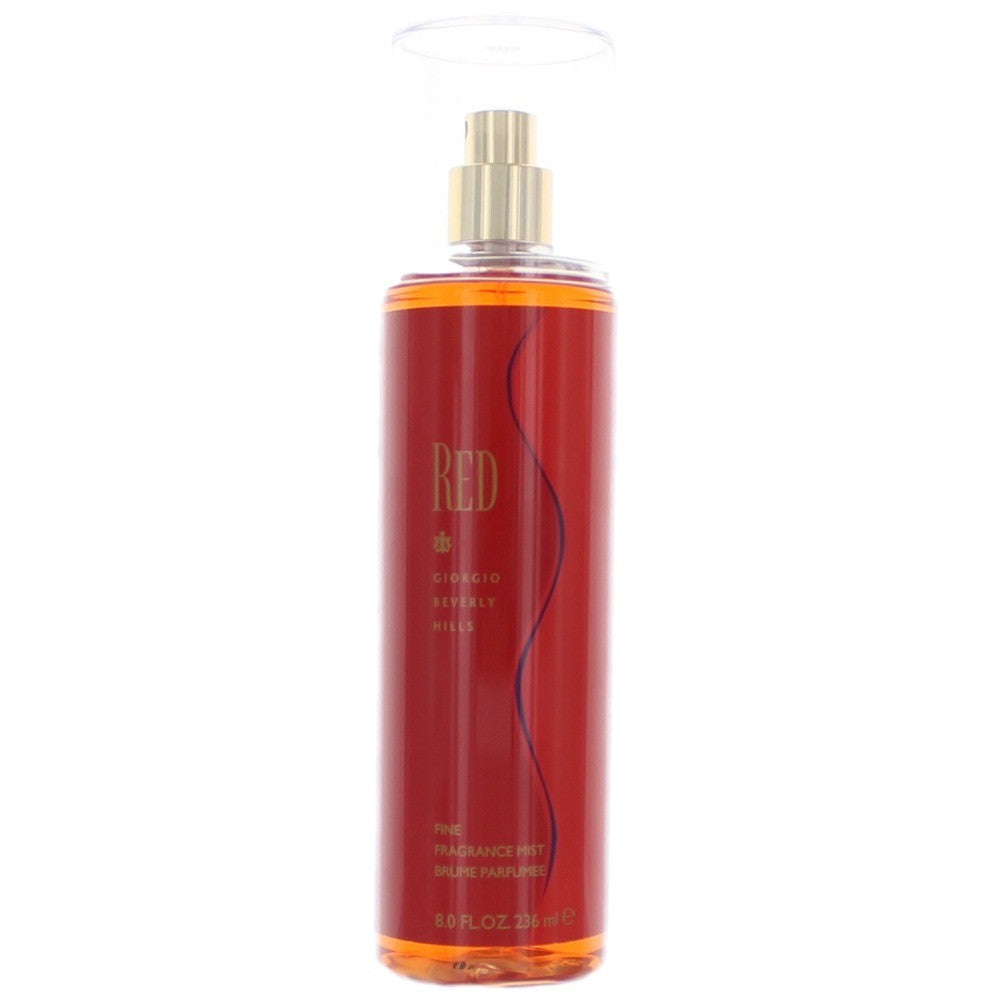 Bottle of Red by Beverly Hills, 8 oz Fine Fragrance Mist for Women