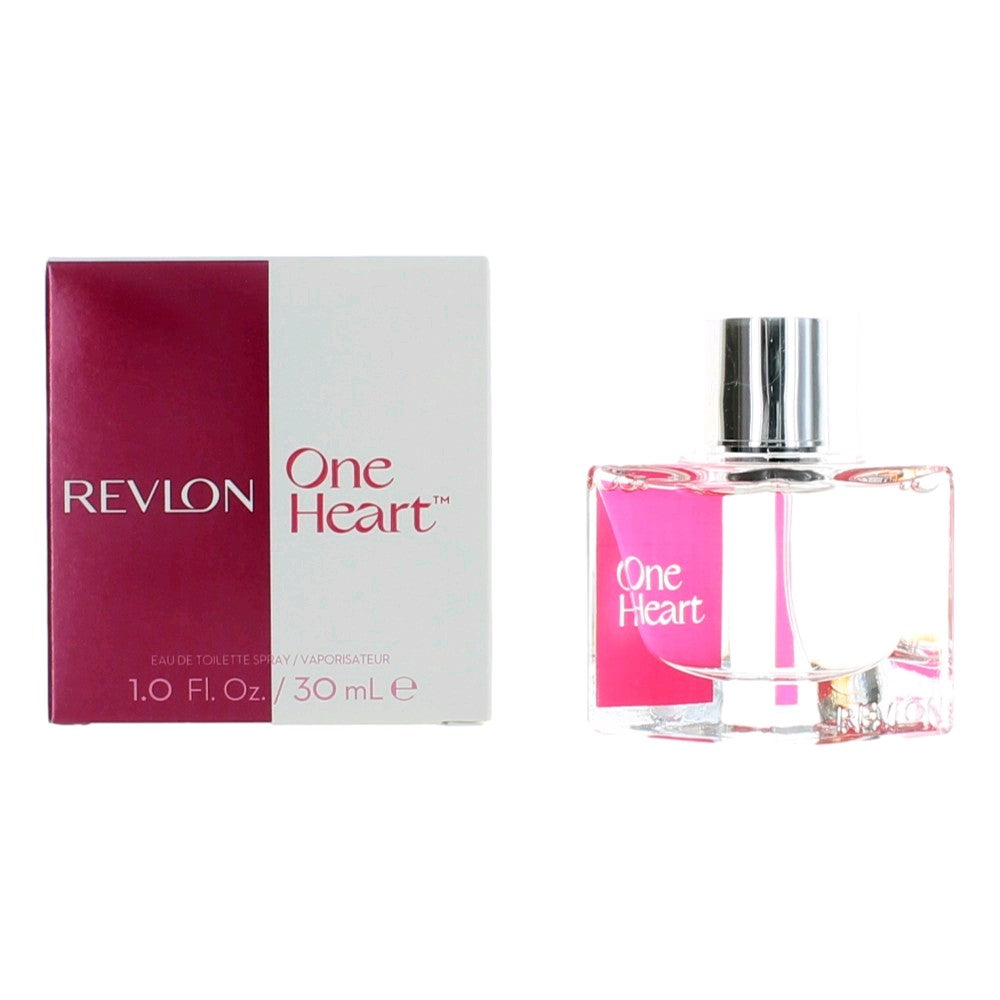 Bottle of One Heart by Revlon, 1 oz Eau de Toilette Spray for Women