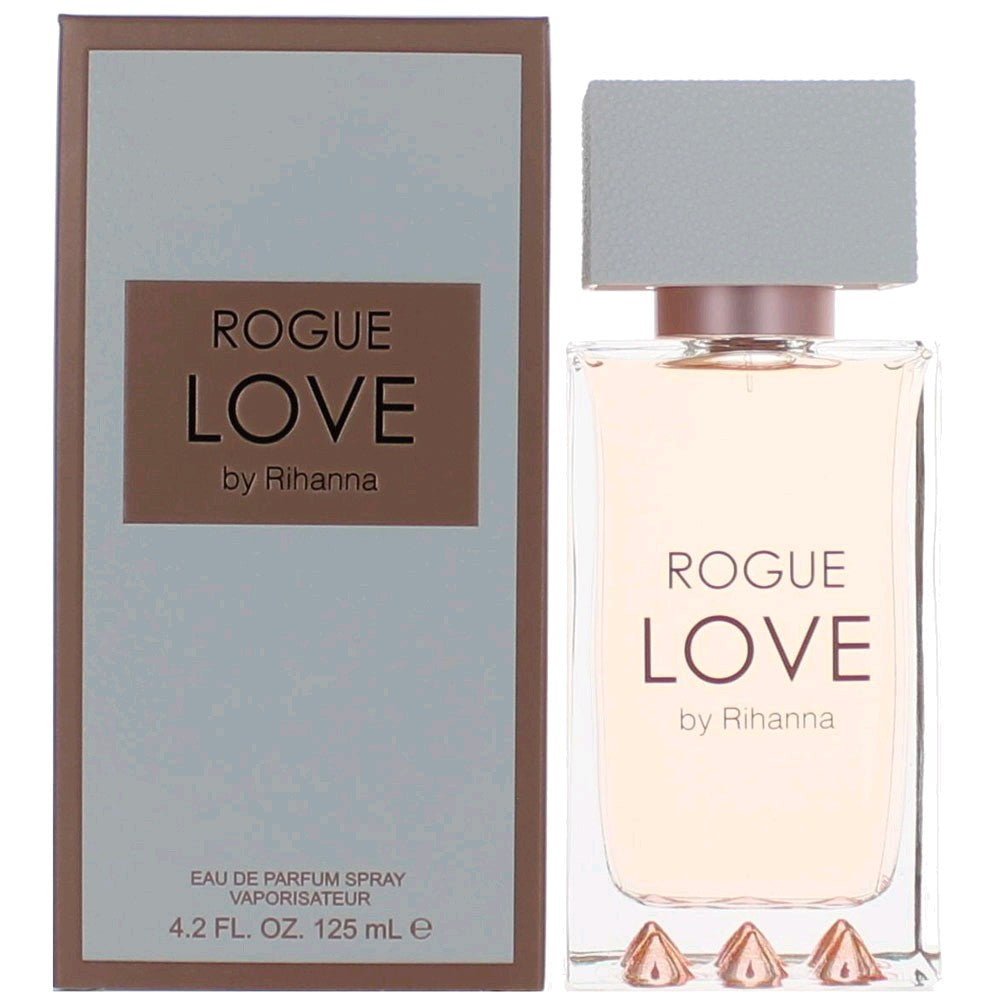 Bottle of Rogue Love by Rihanna, 4.2 oz Eau De Parfum Spray for Women