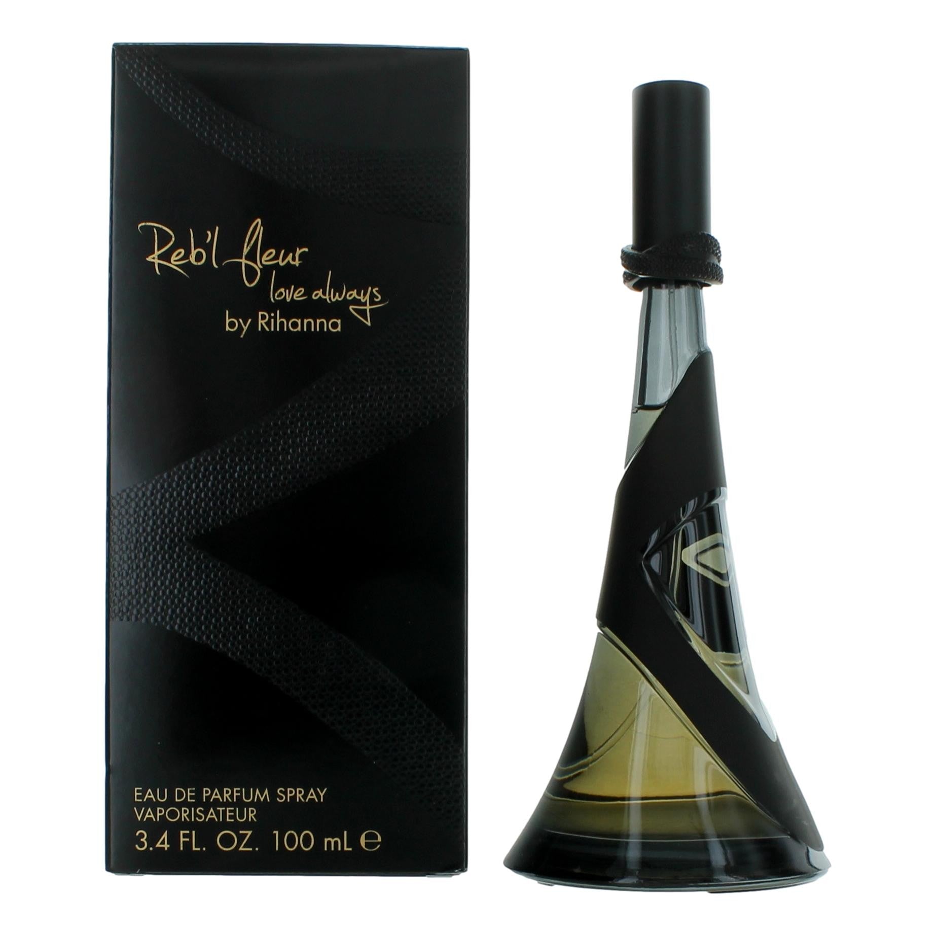 Bottle of Reb'l Fleur Love Always by Rihanna, 3.4 oz Eau De Parfum Spray for women