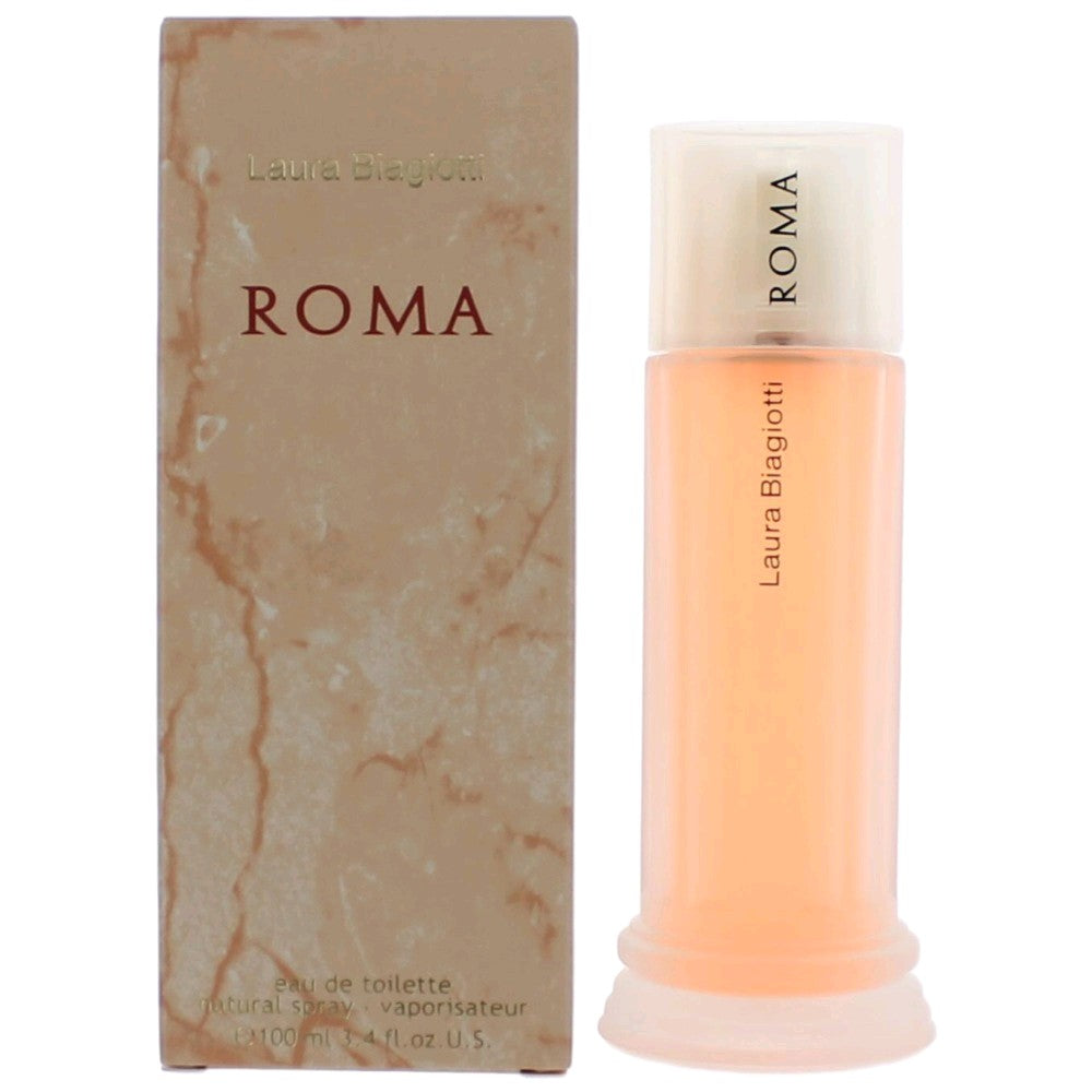 Bottle of Roma by Laura Biagiotti, 3.4 oz Eau De Toilette Spray for Women