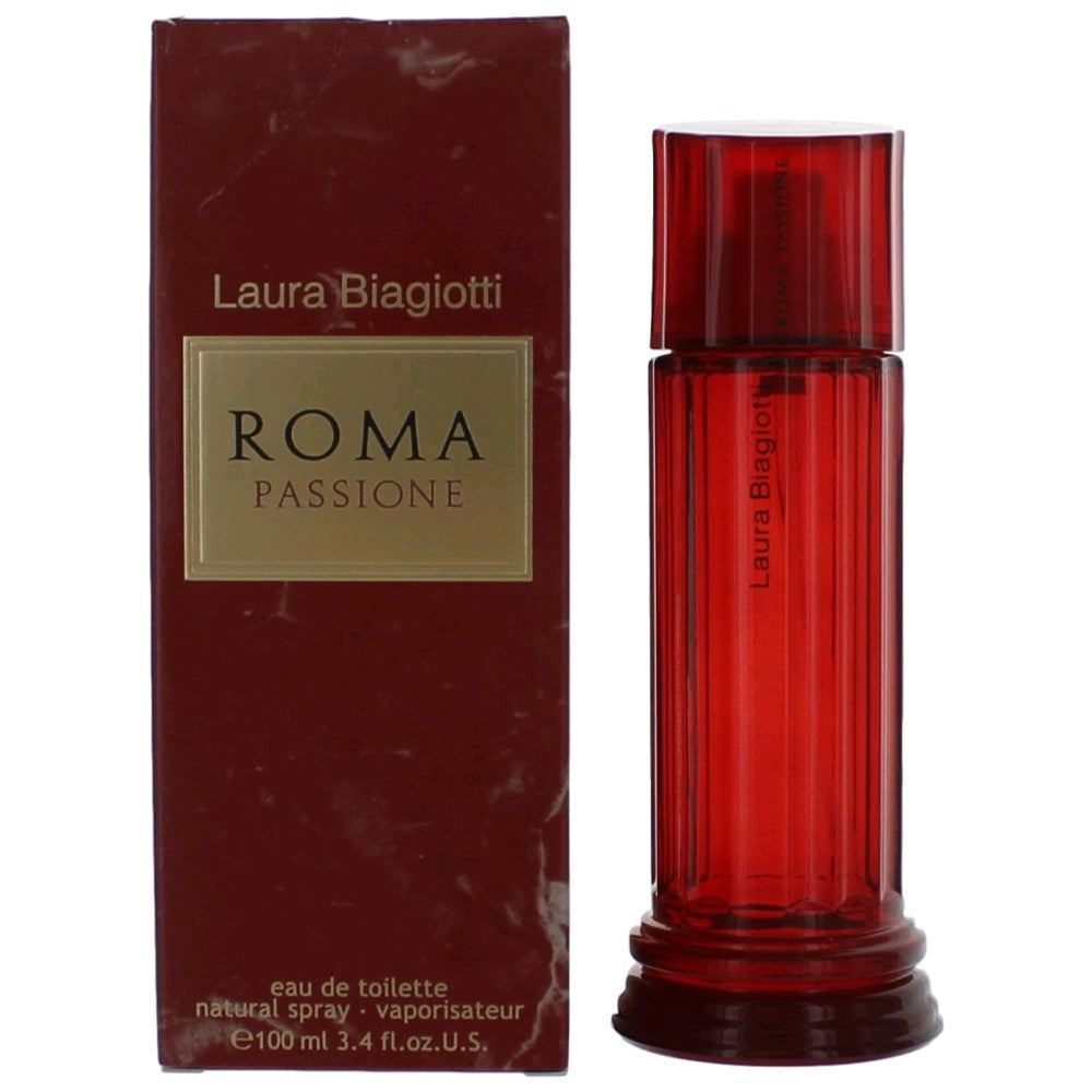 Bottle of Roma Passione by Laura Biagiotti, 3.4 oz Eau De Toilette Spray for Women