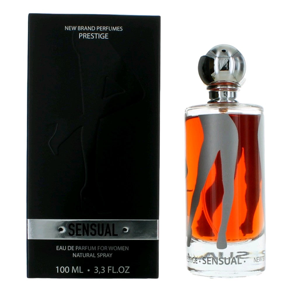 Bottle of Sensual by New Brand, 3.3 oz Eau De Parfum Spray for Women