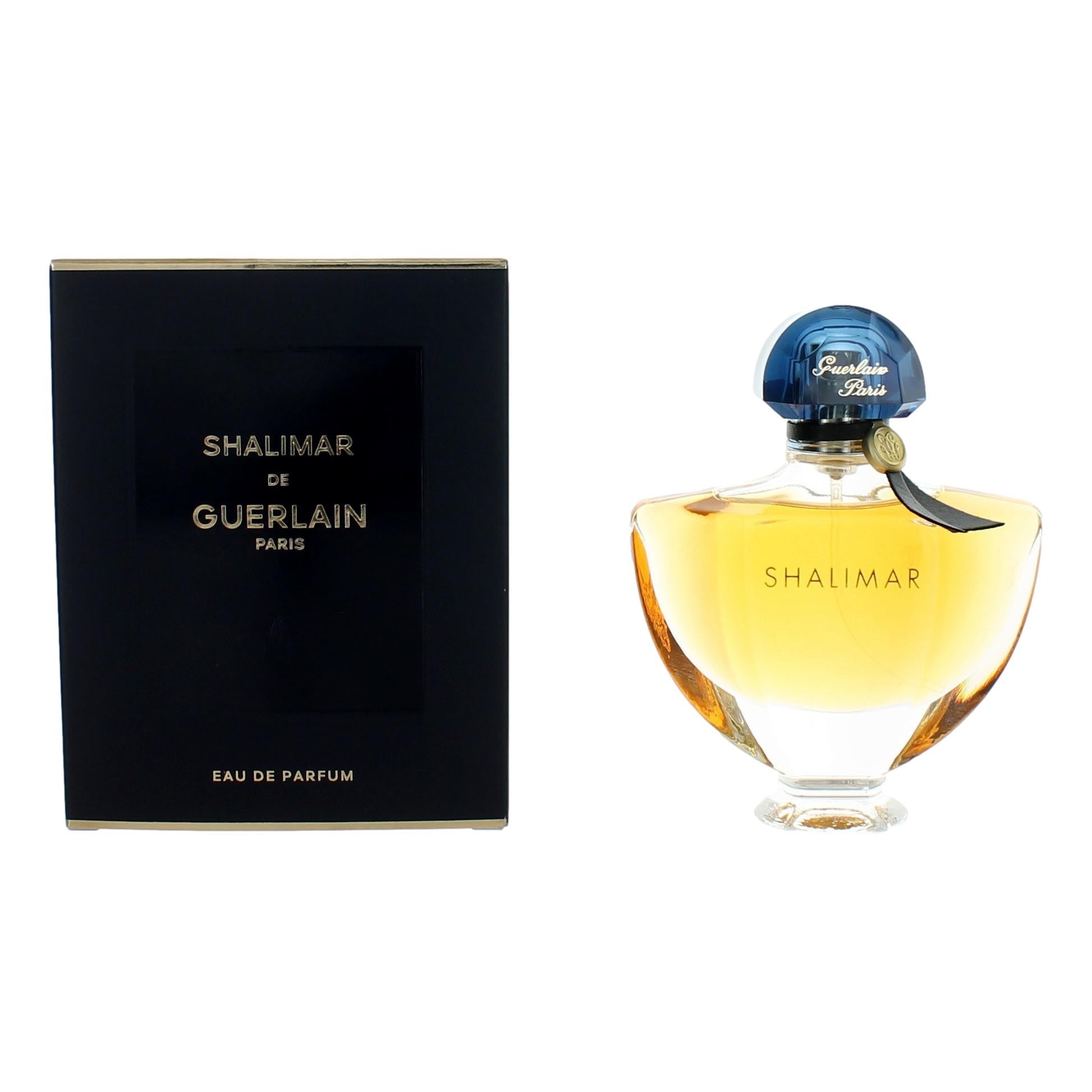 Bottle of Shalimar by Guerlain, 1.6 oz Eau De Parfum Spray for Women