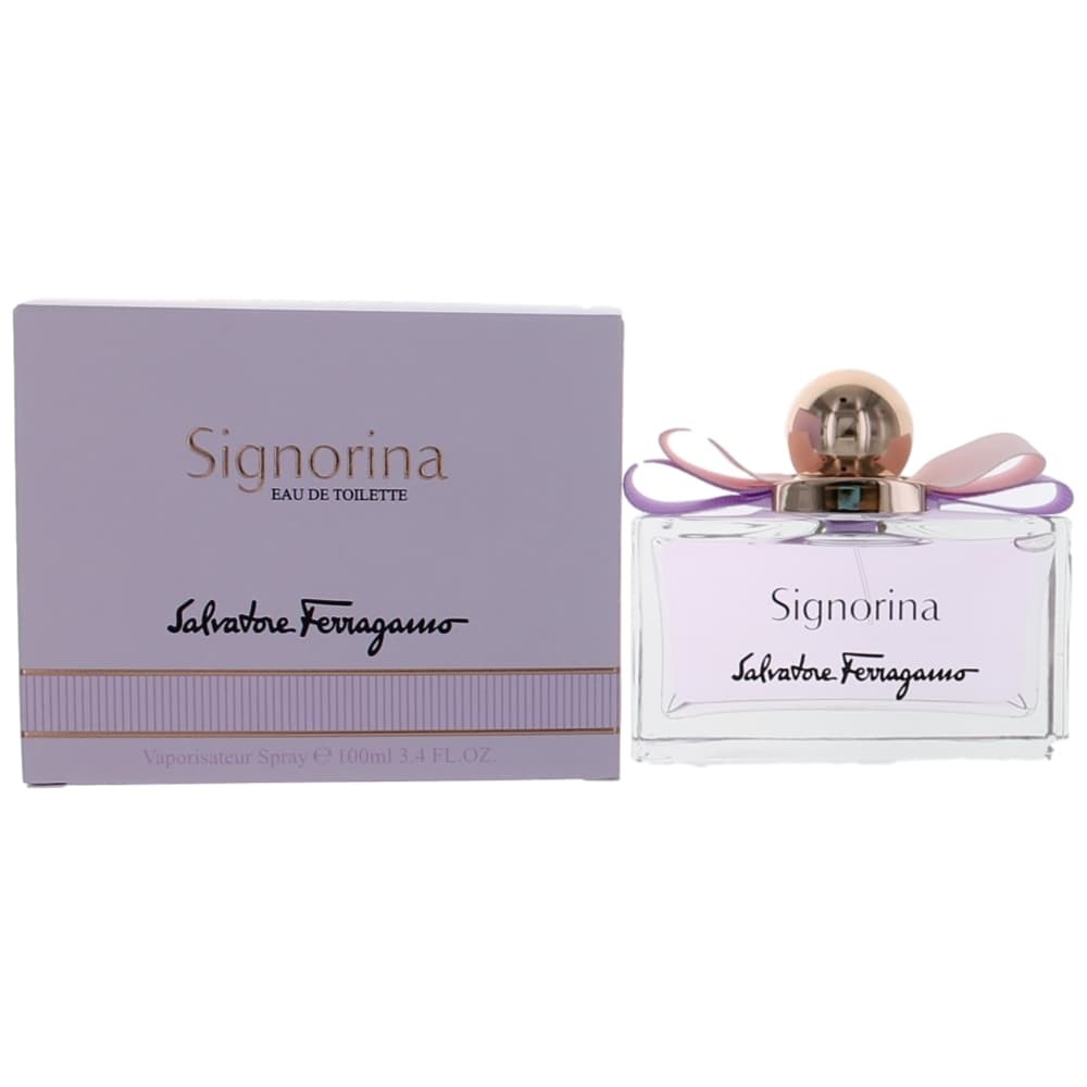 Bottle of Signorina by Salvatore Ferragamo, 3.4 oz Eau De Toilette Spray for Women