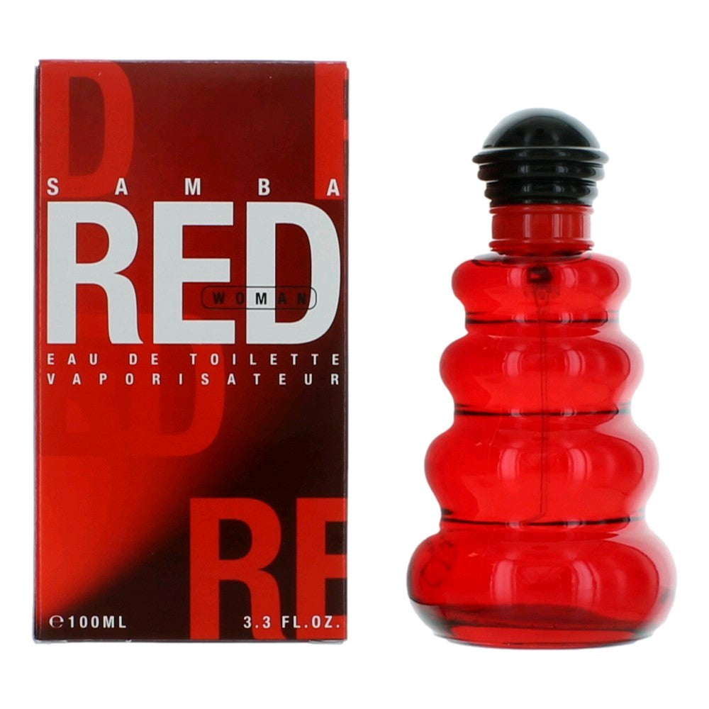 Bottle of Samba Red by Perfumer's Workshop, 3.3 oz Eau De Toilette Spray for Women