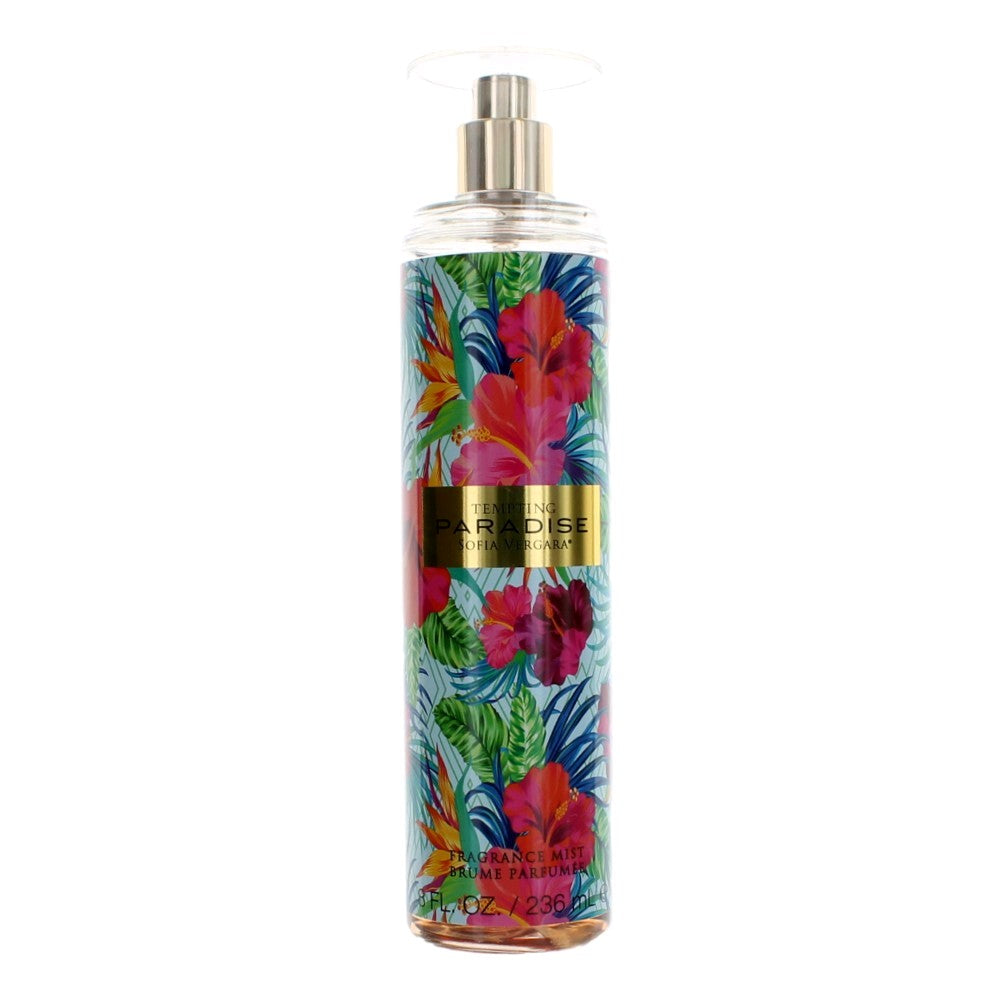 Bottle of Tempting Paradise by Sofia Vergara, 8 oz Fragrance Mist for Women