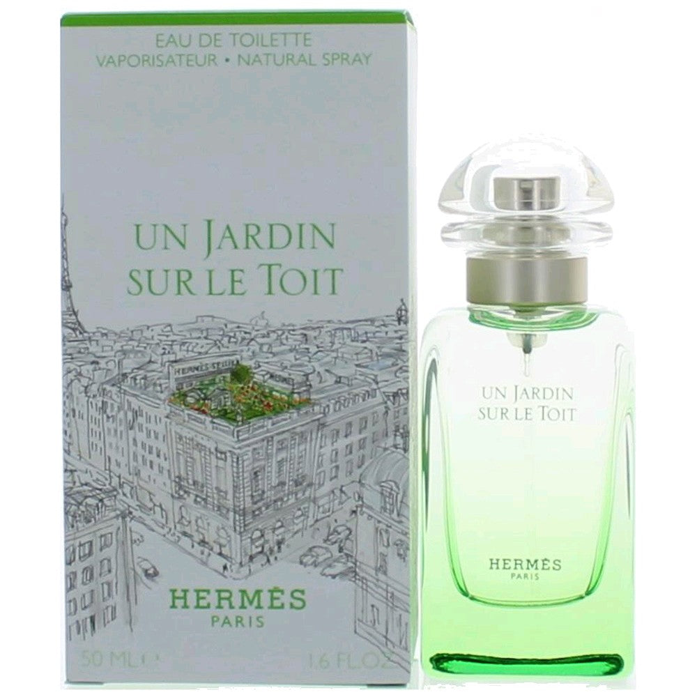 Bottle of Un Jardin Sur Le Toit by Hermes, 1.6 oz Eau De Toilette Spray for Women