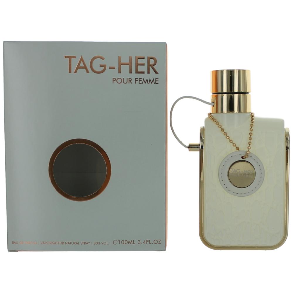 Bottle of Tag Her by Armaf, 3.4 oz Eau De Parfum Spray for Women