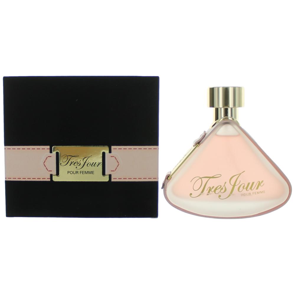 Bottle of Tres Jour Pour Femme by Armaf, 3.4 oz Eau De Parfum Spray for Women