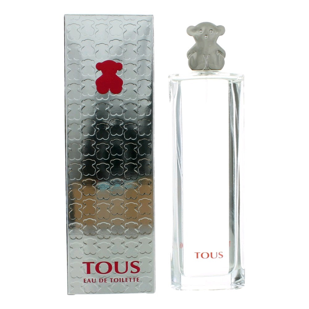 Bottle of Tous Silver by Tous, 3 oz Eau De Toilette Spray for Women