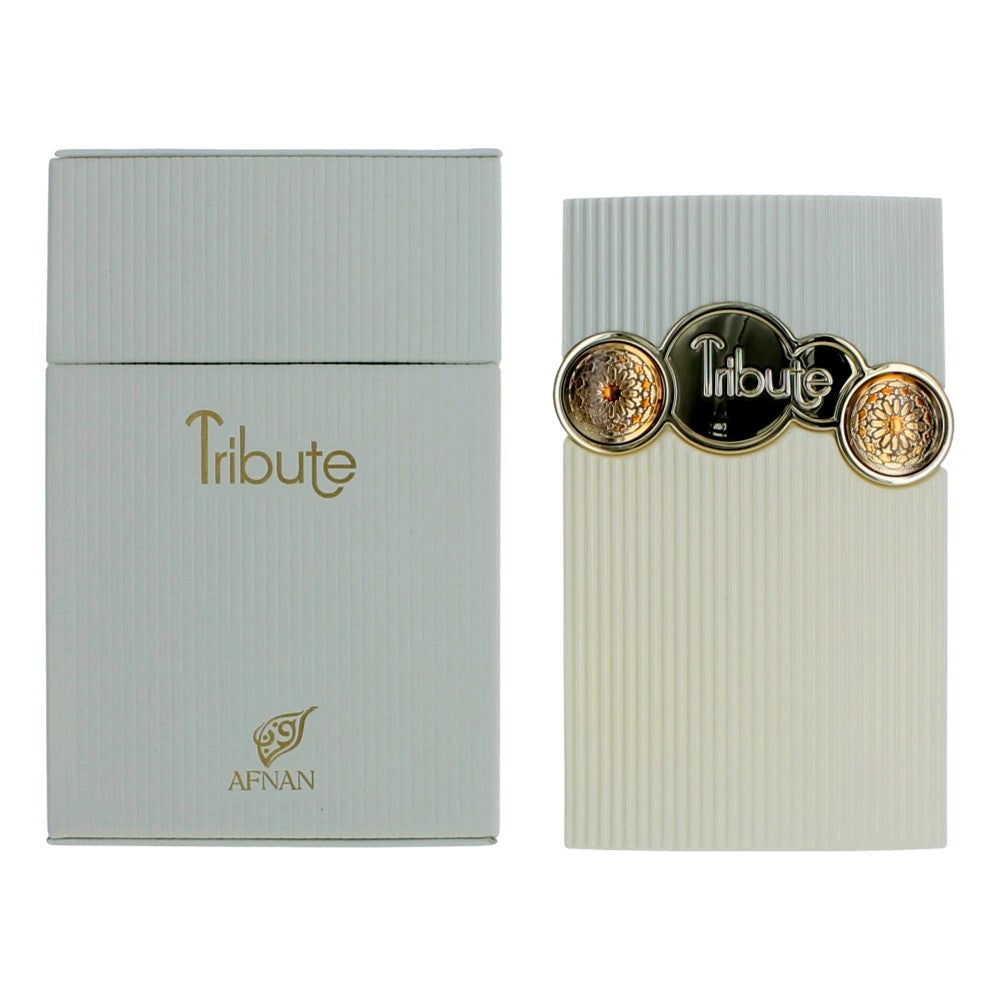 Bottle of Tribute White by Afnan, 3.4 oz Eau De parfum spray for Women