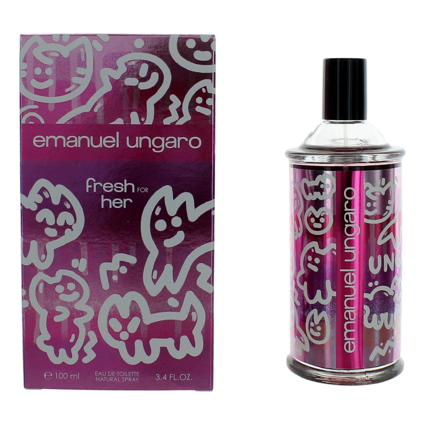 Bottle of Fresh for Her by Emanuel Ungaro, 3.4 oz Eau De Toilette Spray for Women