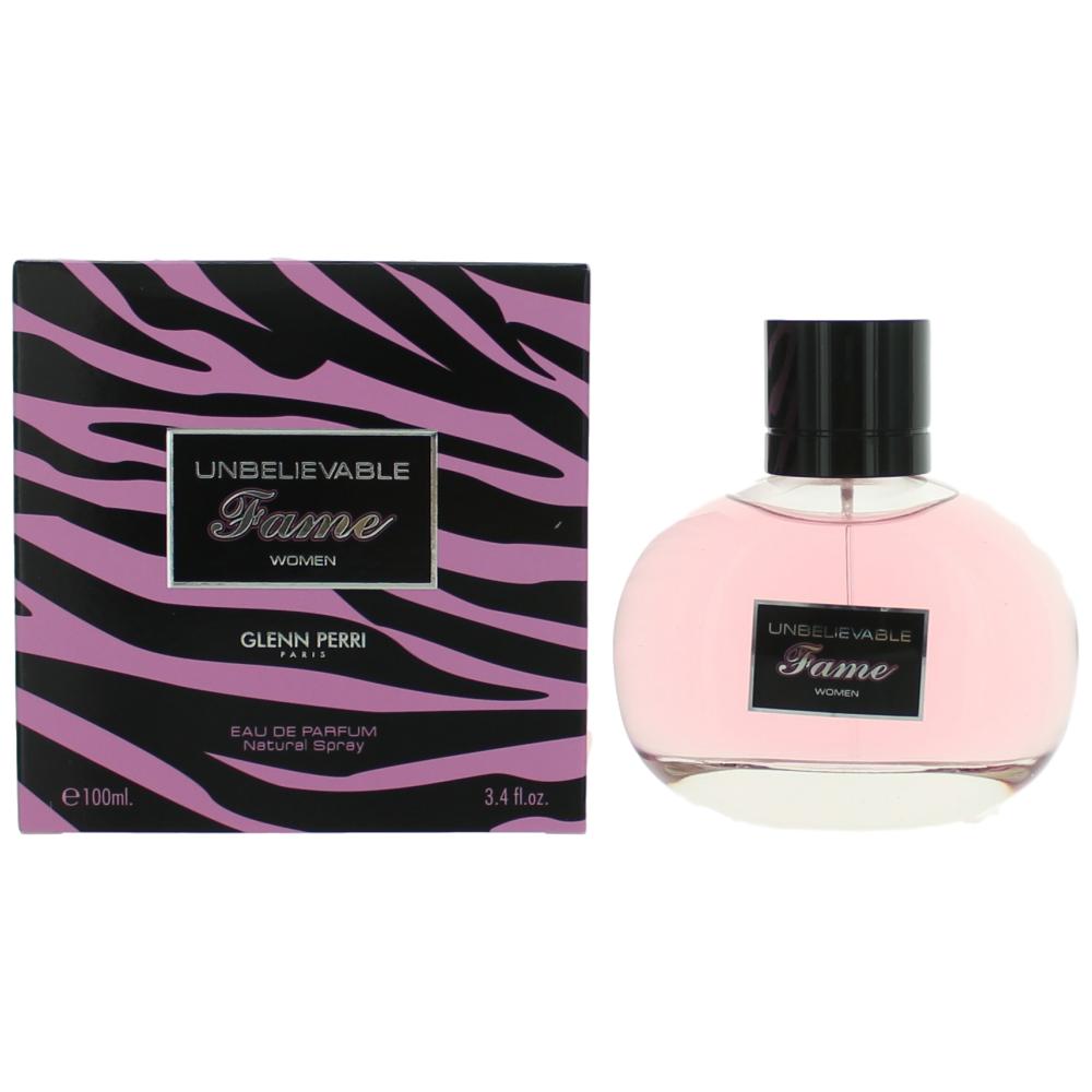 Bottle of Unbelievable Fame by Glenn Perri, 3.4 oz Eau De Parfum Spray for Women