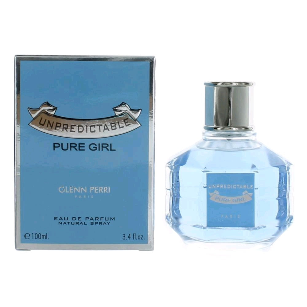 Bottle of Unpredictable Pure Girl by Glenn Perri, 3.4 oz Eau de Parfum Spray for Women