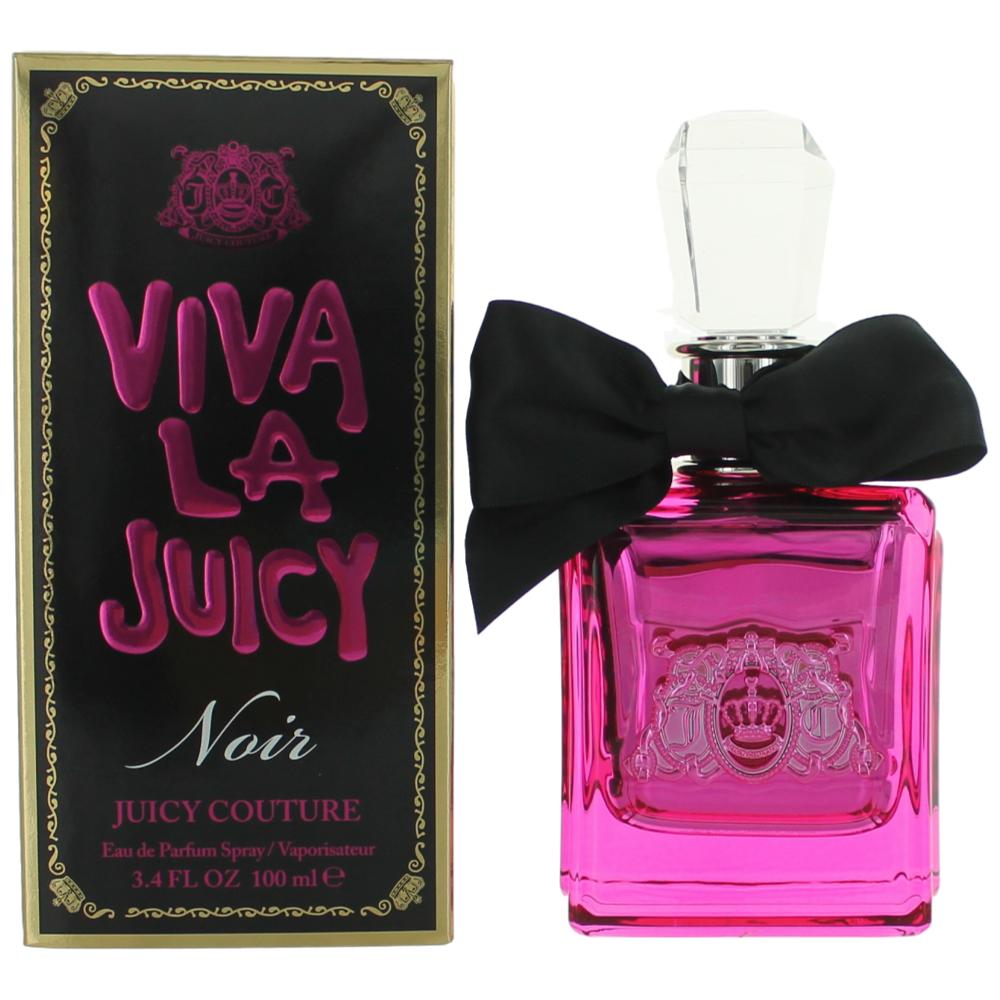 Bottle of Viva La Juicy Noir by Juicy Couture, 3.4 oz Eau De Parfum Spray for Women