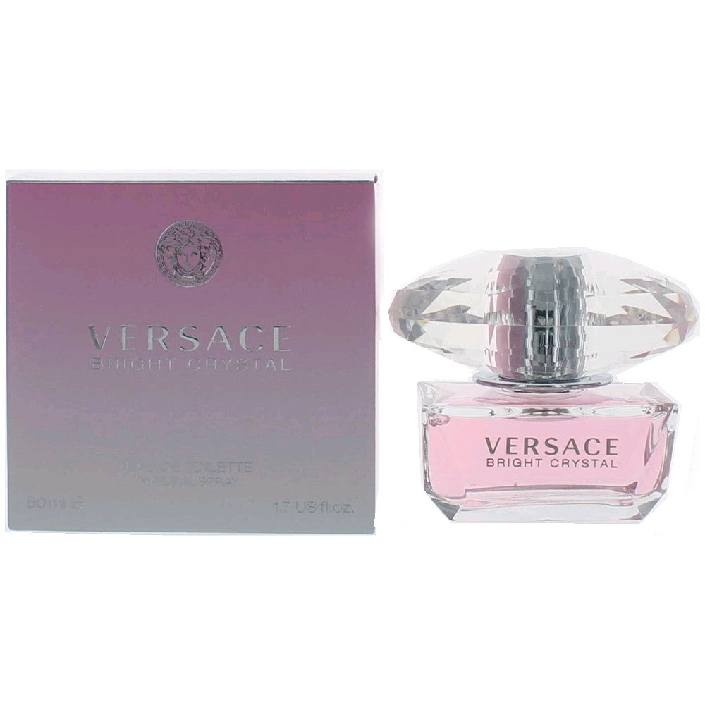 Bottle of Versace Bright Crystal by Versace, 1.7 oz Eau De Toilette Spray for Women