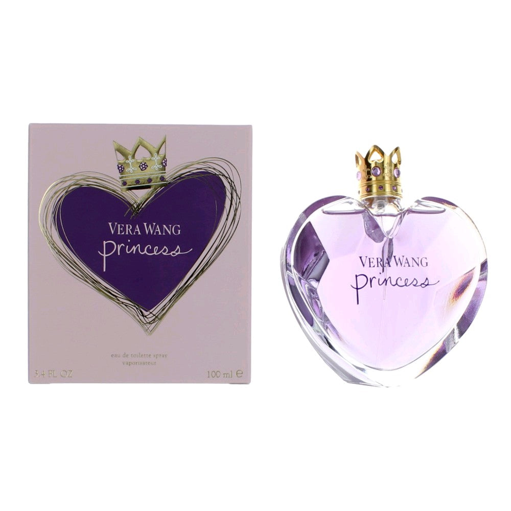 Bottle of Vera Wang Princess by Vera Wang, 3.4 oz Eau De Toilette Spray for Women