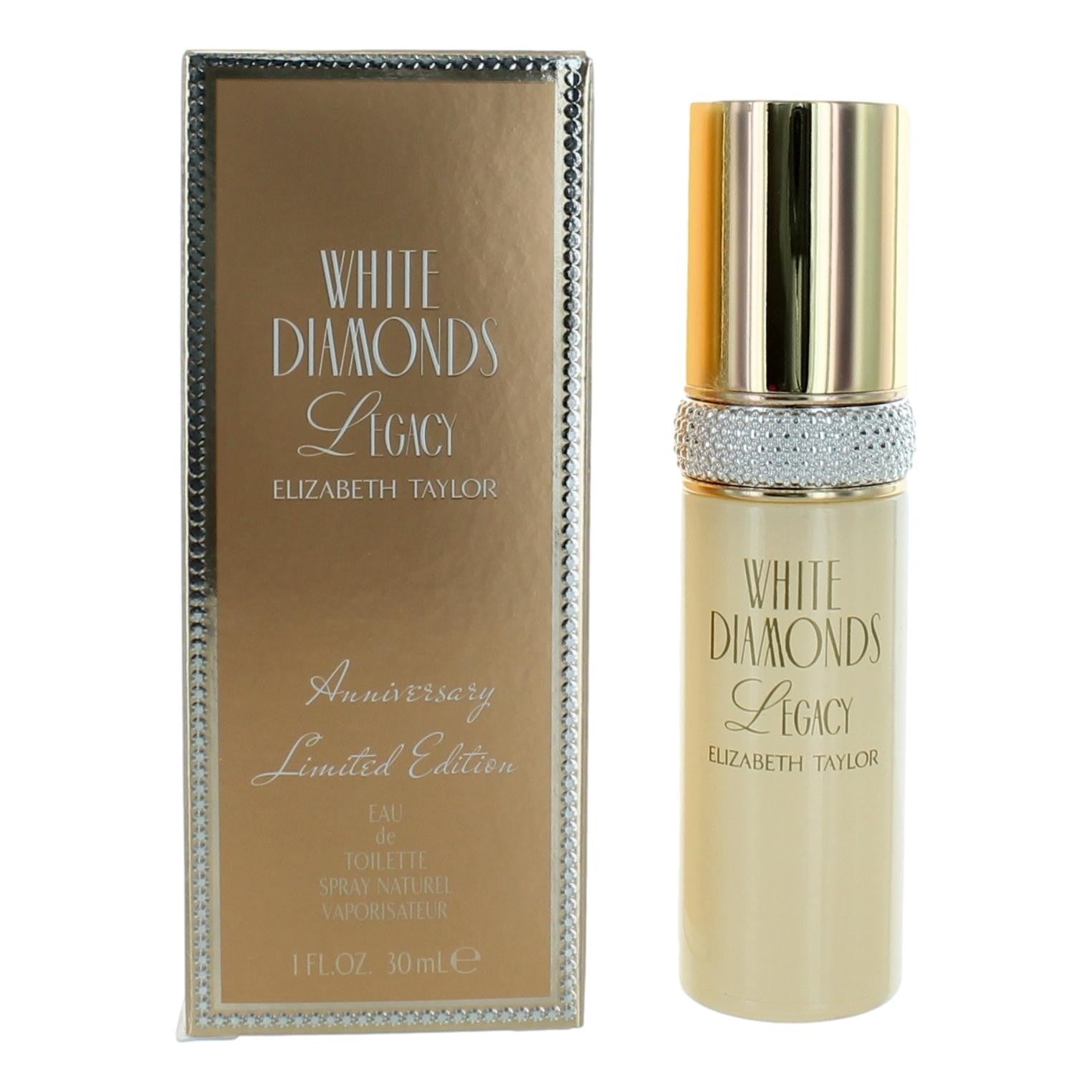 Bottle of White Diamonds Legacy by Elizabeth Taylor, 1 oz Eau De Toilette Spray for Women