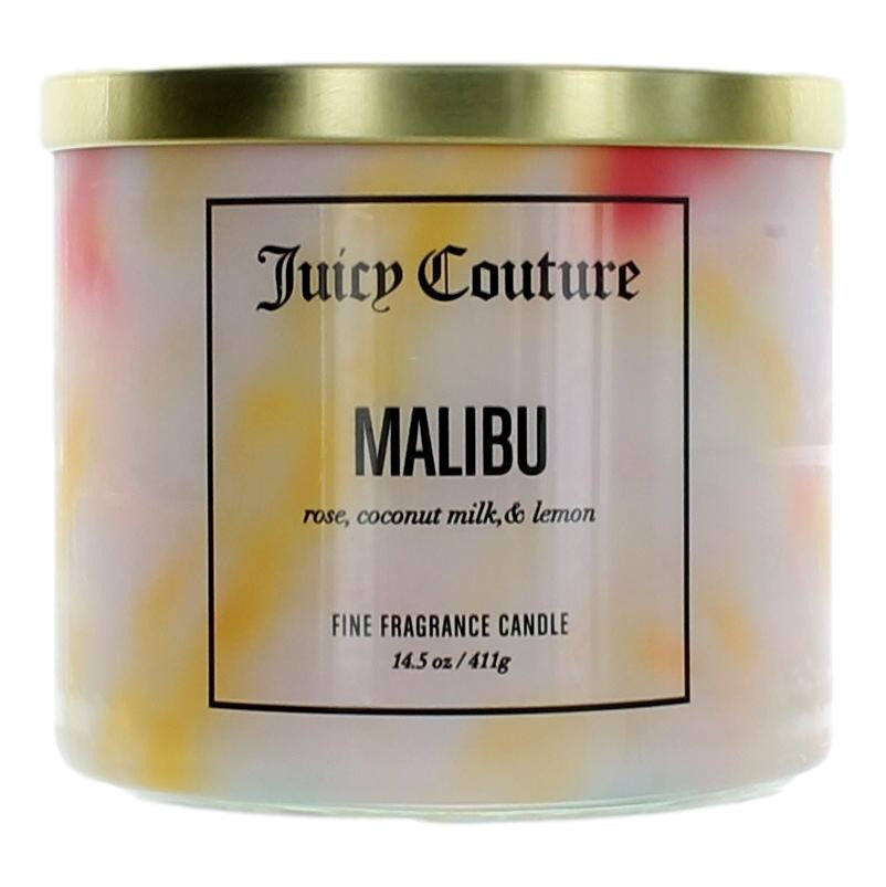 jar of Juicy Couture 14.5 oz Soy Wax Blend 3 Wick Candle - Malibu