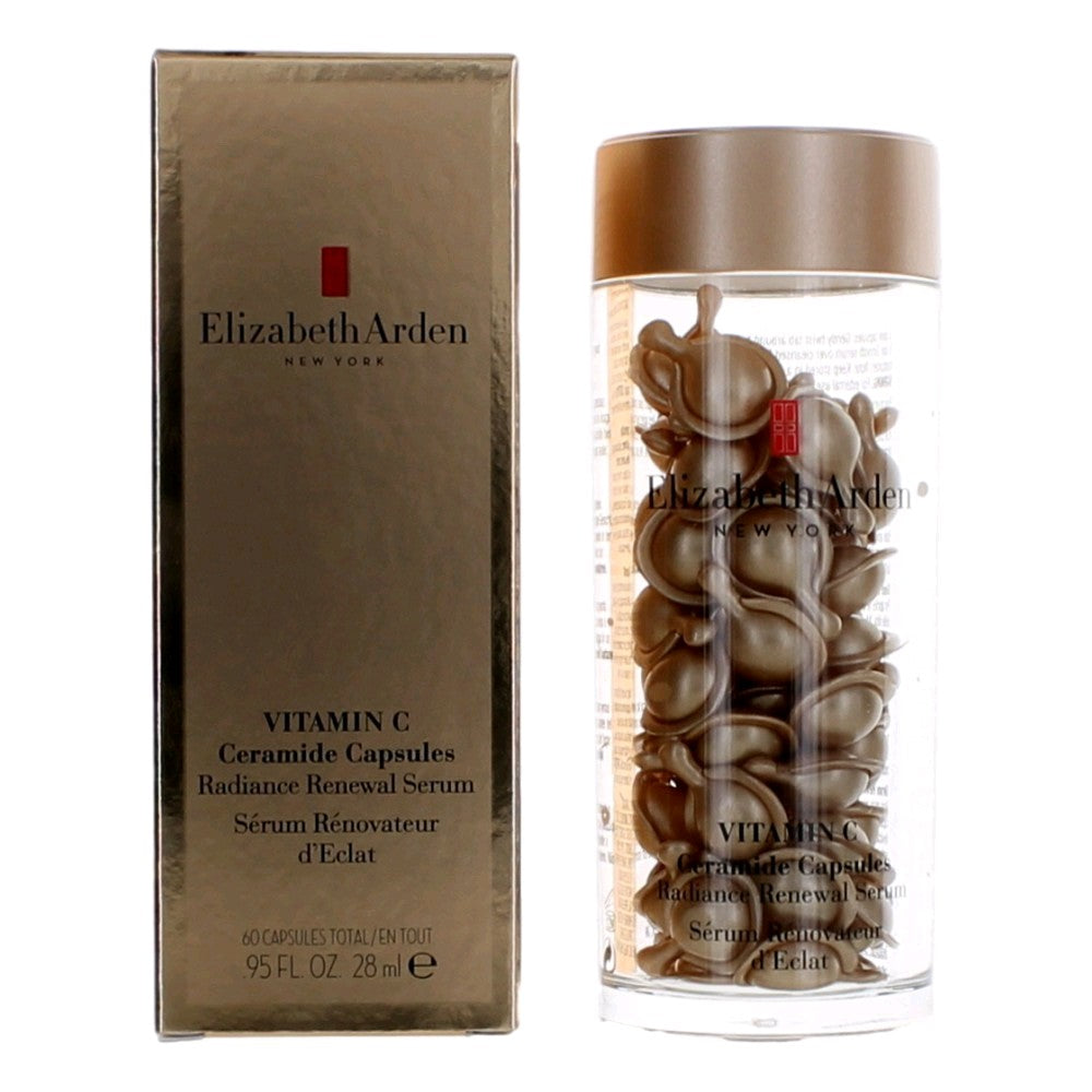 Bottle of Vitamin C Ceramide Radiance Renewal Serum by Elizabeth Arden, 60 Capsules for Women