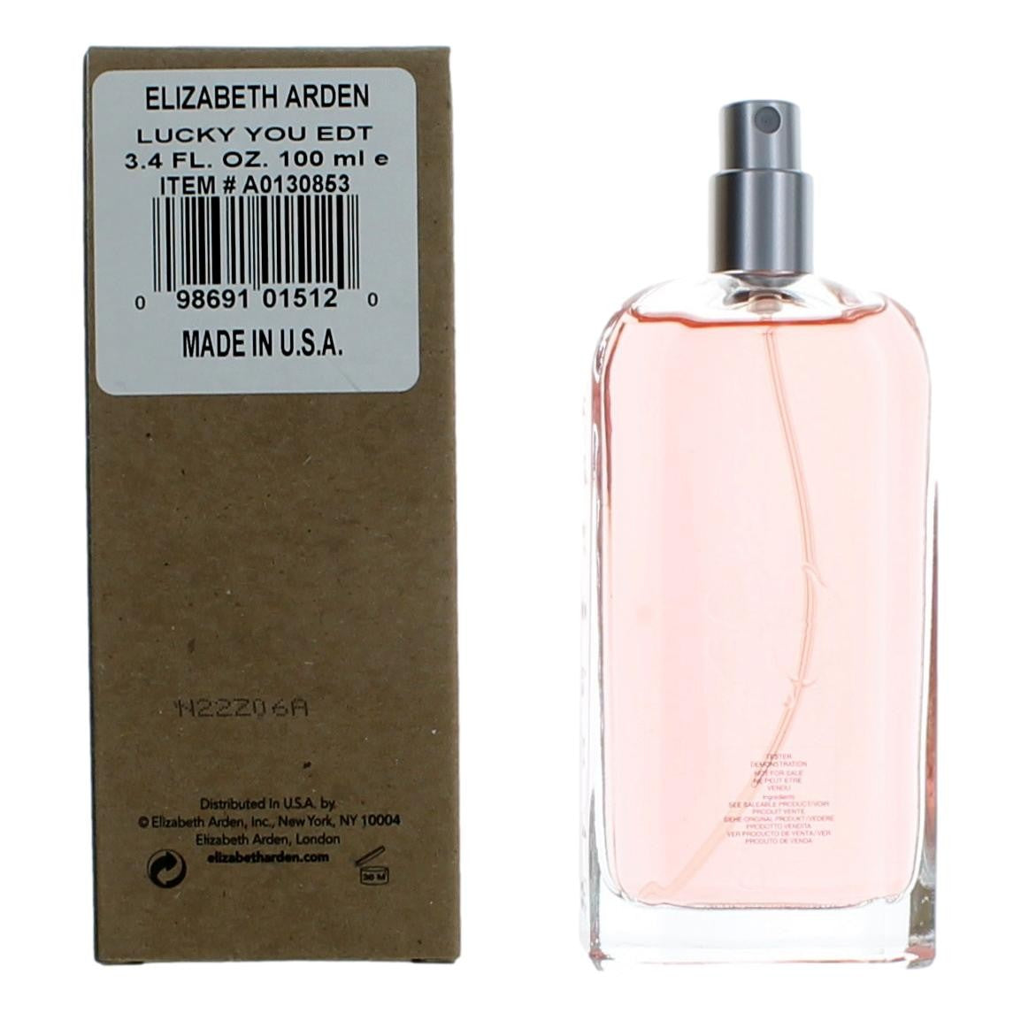 Bottle of Lucky You by Lucky Brand, 3.4 oz Eau De Toilette Spray for Women Tester